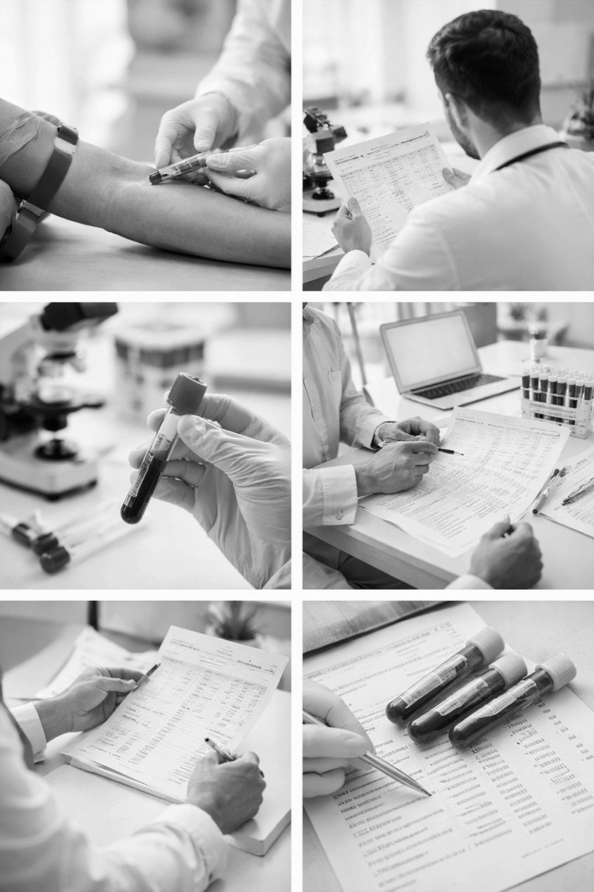 Labor-Diagnostik-Collage für epigenetische Analysen
