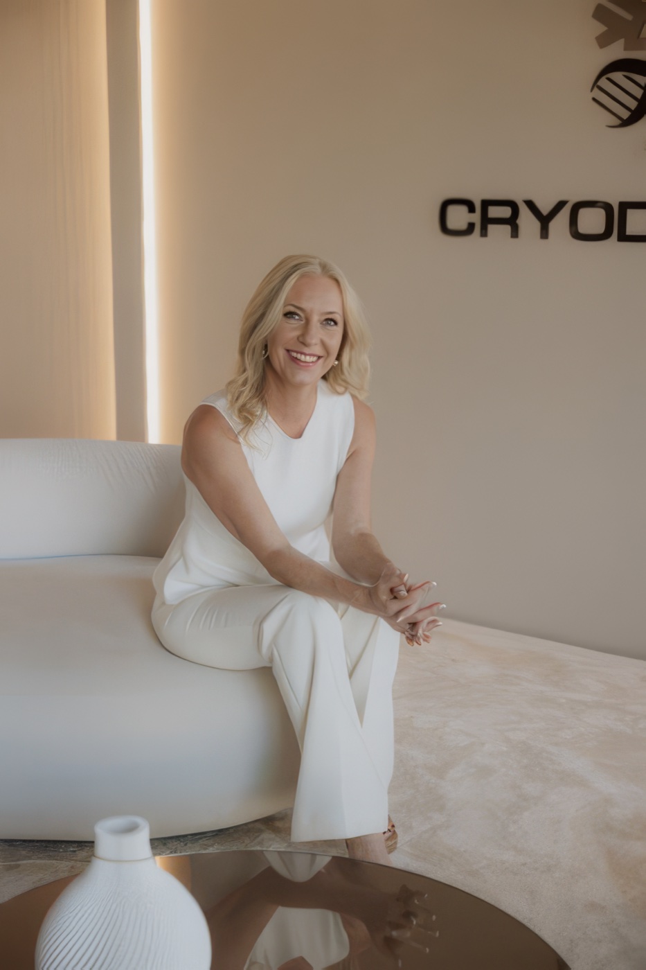 Larisa Schäfer, CEO & Founder, im CRYODYNAMIC Institut